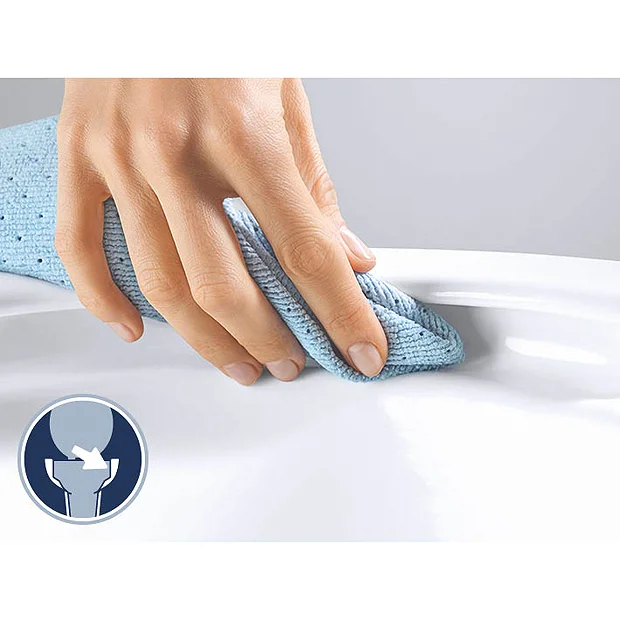 Grohe Bau Rimless Wall Hung Toilet With Soft Close Seat + FREE TOILET ROLL HOLDER 5 Grohe Bau Rimless Wall Hung Toilet With Soft Close Seat + FREE TOILET ROLL HOLDER - Image 3