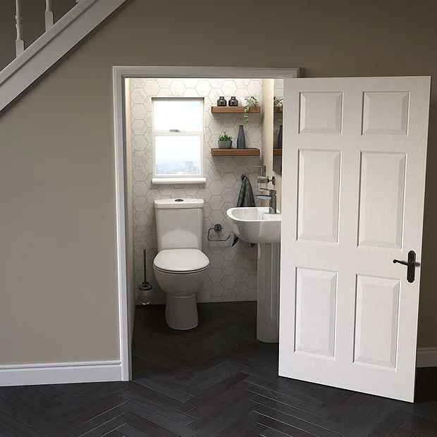 Grohe Bau Rimless Close Coupled Toilet With Soft Close Seat (Bottom Inlet) 7 Grohe Bau Rimless Close Coupled Toilet With Soft Close Seat (Bottom Inlet) - Image 5