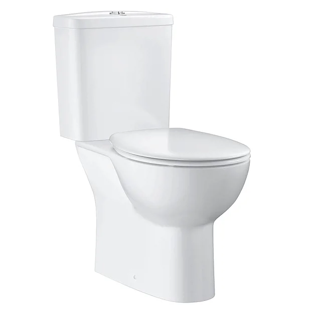 Grohe Bau Rimless Close Coupled Toilet With Soft Close Seat (Bottom Inlet) 4 Grohe Bau Rimless Close Coupled Toilet With Soft Close Seat (Bottom Inlet) - Image 2