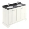 Bayswater Pointing White 1200mm 4 Door Vanity Unit & 1TH Black Marble Double Bowl Basin Top 1 Bayswater Pointing White 1200mm 4 Door Vanity Unit & 1TH Black Marble Double Bowl Basin Top -Modern Bathroom Shop bayf109bayc233 l