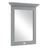 Bayswater Plummett Grey 600mm Flat Mirror -Modern Bathroom Shop bayf122 l