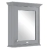 Bayswater Plummett Grey 600mm Mirror Wall Cabinet -Modern Bathroom Shop bayf128 l