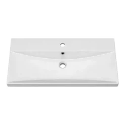 Brooklyn 800 Gloss Grey Floor Standing Vanity Unit With Thin-Edge Basin -Modern Bathroom Shop bfs8ggte d1