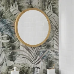 EcoDelux 600mm Bamboo Frame Round Mirror 8 EcoDelux 600mm Bamboo Frame Round Mirror -Modern Bathroom Shop bmb60mir l1