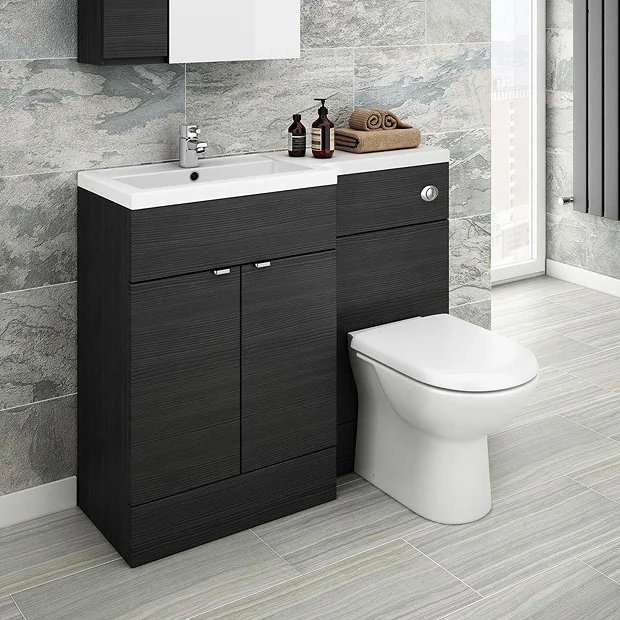 Brooklyn Black 1100mm Combination Furniture Pack 4 Brooklyn Black 1100mm Combination Furniture Pack - Image 2