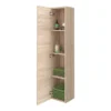 Brooklyn Natural Oak Wall Hung 1 Door Tall Storage Cabinet -Modern Bathroom Shop brooklynnaturaloakwallhung1doortallstoragecabinet d1