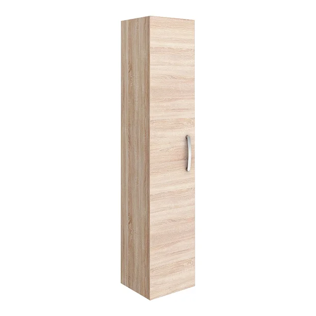 Brooklyn Natural Oak Wall Hung 1 Door Tall Storage Cabinet 4 Brooklyn Natural Oak Wall Hung 1 Door Tall Storage Cabinet - Image 2