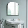 Burlington Curved Mirror With Chrome Frame - 700x700mm -Modern Bathroom Shop burlingtoncurvedmirrorwithchromeframed1