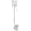 Burlington High Level Toilet - White Aluminium Cistern 2 Burlington High Level Toilet - White Aluminium Cistern -Modern Bathroom Shop burlingtonhighleveltoiletwhitealuminiumcisternl
