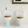 Burlington Regal Close Coupled Traditional Toilet - Ceramic Lever Flush -Modern Bathroom Shop burlingtonregalclosecoupledtraditionaltoiletceramicleverflushd1