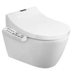 Bianco Wall Hung Smart Toilet With Bidet Wash Function, Heated Seat + Dryer -Modern Bathroom Shop bwh43tsb n detail2