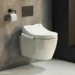 Bianco Wall Hung Smart Toilet With Bidet Wash Function, Heated Seat + Dryer -Modern Bathroom Shop bwh43tsb n l