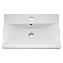 Brooklyn 600mm Gloss White 2 Door Wall Hung Vanity Unit -Modern Bathroom Shop bwh6gw d2