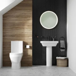 Britton Curve2 Rimless Close Coupled Open Back Toilet With Matt Black Flush Button + Soft Close Seat 11 Britton Curve2 Rimless Close Coupled Open Back Toilet With Matt Black Flush Button + Soft Close Seat -Modern Bathroom Shop c2ccwc d2 1