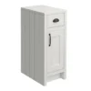 Chatsworth Grey Cupboard Unit 300mm Wide X 435mm Deep With Matt Black Handles -Modern Bathroom Shop c300grymb l