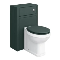 Chatsworth Traditional Green Sink Vanity Unit + Toilet Package -Modern Bathroom Shop c560wcgrn d3