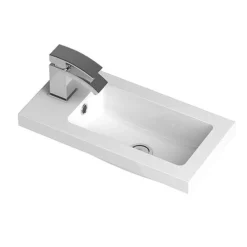 Hudson Reed Fusion Grey Avola 505x260mm Compact Vanity Unit & Basin -Modern Bathroom Shop cbi522 d1