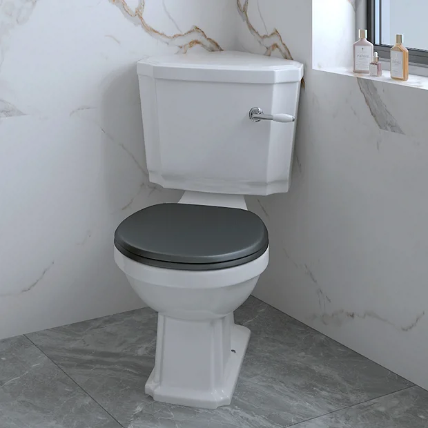 Chatsworth Traditional Corner Toilet + Soft Close Seat 6 Chatsworth Traditional Corner Toilet + Soft Close Seat - Image 4
