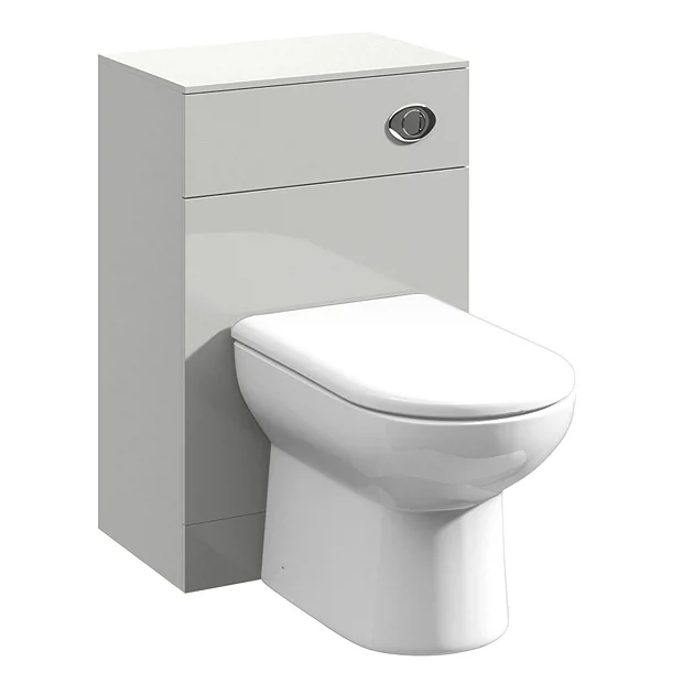 Cove Light Grey 500x330mm BTW Toilet Unit Inc. Cistern + Soft Close Seat 4 Cove Light Grey 500x330mm BTW Toilet Unit Inc. Cistern + Soft Close Seat - Image 2