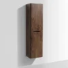 Monza Chestnut Tall Wall Hung Storage Unit - 1500mm High -Modern Bathroom Shop ch150wm d1