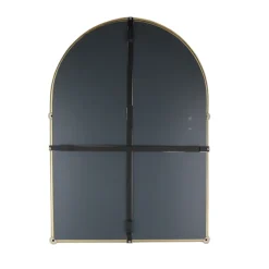Chatsworth Traditional 700 X 490mm Arched Mirror With Glass Shelf - Brushed Brass -Modern Bathroom Shop chtbbm detail1