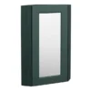 Chatsworth Corner Mirror Cabinet Green 1 Chatsworth Corner Mirror Cabinet Green -Modern Bathroom Shop cnrmcabgrn l