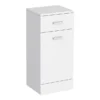 Cove 350x300mm White Laundry Basket -Modern Bathroom Shop cove350x300mmwhitelaundrybasketnd1