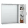 Cove White Illuminated Mirror Cabinet (850mm Wide) 2 Cove White Illuminated Mirror Cabinet (850mm Wide) -Modern Bathroom Shop covewhiteilluminatedmirrorcabinet850mmd1