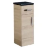 Tavistock Courier 300mm Freestanding Storage Unit - Oregon Oak -Modern Bathroom Shop cr30fcor l
