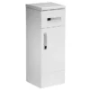 Tavistock Courier 300mm Freestanding Storage Unit - Gloss White 2 Tavistock Courier 300mm Freestanding Storage Unit - Gloss White -Modern Bathroom Shop cr30fcw l