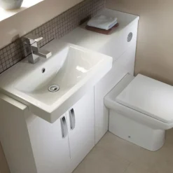 Tavistock Courier 600mm Semi-Countertop Unit & Basin - Gloss White -Modern Bathroom Shop cr600gw d1n