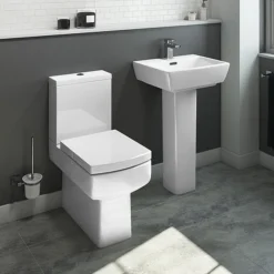 Cubo Modern Square Comfort Height Toilet + Soft Close Seat -Modern Bathroom Shop cubcc d1
