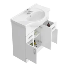 Cove 2270mm Bathroom Furniture Pack (High Gloss White - Depth 330mm) -Modern Bathroom Shop cv2070bs d1