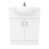Cove White 650mm Vanity Unit (Flat Packed) -Modern Bathroom Shop cv650fpd3