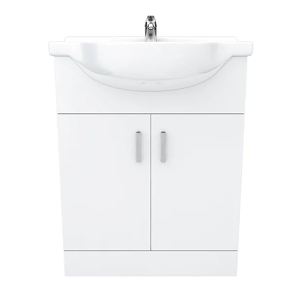 Cove White 650mm Vanity Unit (Flat Packed) 3 Cove White 650mm Vanity Unit (Flat Packed)