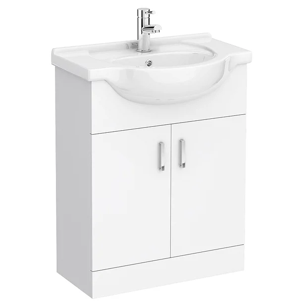 Cove White 650mm Vanity Unit (Flat Packed) 4 Cove White 650mm Vanity Unit (Flat Packed) - Image 2