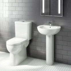 Cove Comfort Height Close Coupled Toilet + Soft Close Seat