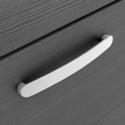 Brooklyn 1205mm Black Double Basin 4 Drawer Vanity Unit -Modern Bathroom Shop dbfs12blk4d nd2