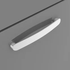 Brooklyn 1205mm Gloss Grey Double Basin 4 Drawer Vanity Unit -Modern Bathroom Shop dbfs12gg4d d2