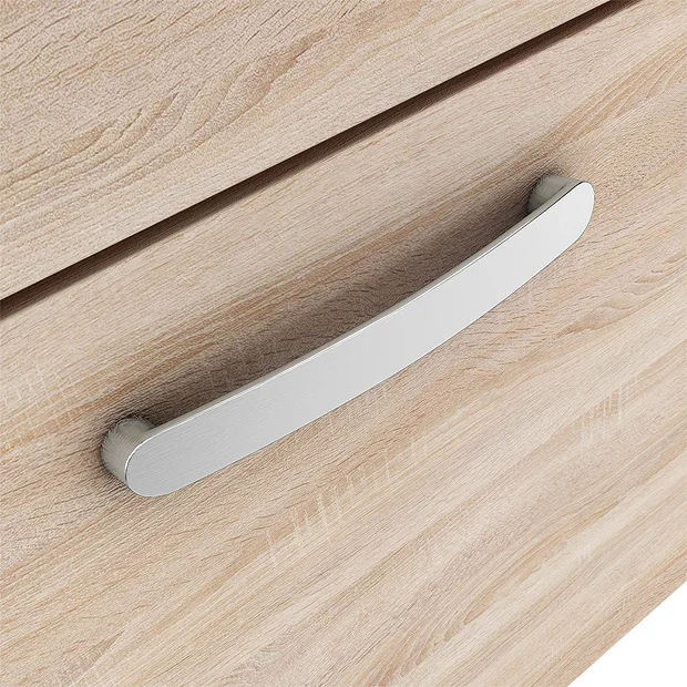 Brooklyn 1205mm Natural Oak Wall Hung Double Basin Vanity Unit 6 Brooklyn 1205mm Natural Oak Wall Hung Double Basin Vanity Unit - Image 4