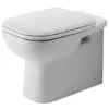 Duravit D-Code Back To Wall Toilet Pan + Seat 1 Duravit D-Code Back To Wall Toilet Pan + Seat -Modern Bathroom Shop dcbtwss l