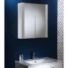 Tavistock Detail Double Door Mirror Cabinet - Gloss White -Modern Bathroom Shop de60w d2
