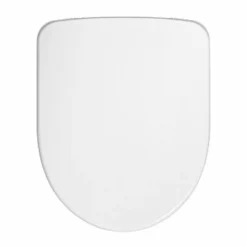 Twyford E100 Round Rimfree Wall Hung WC + Soft Close Seat -Modern Bathroom Shop e17857wh d1