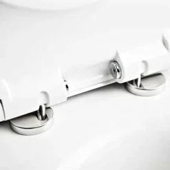 Twyford E100 Round Rimfree Wall Hung WC + Soft Close Seat -Modern Bathroom Shop e17857wh d2