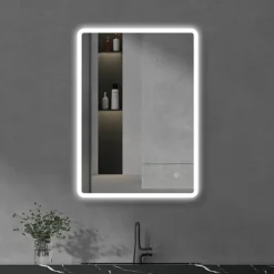 Cruze 500x700mm LED Universal Mirror Inc. Touch Sensor + Anti-Fog -Modern Bathroom Shop edm06 n