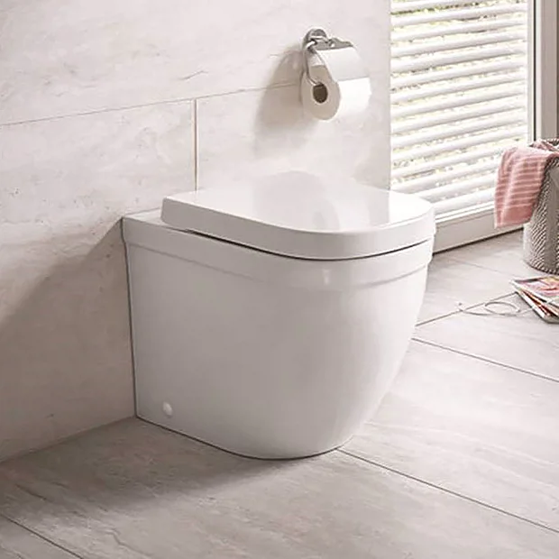 Grohe Euro Rimless Back To Wall Toilet With Soft Close Seat + FREE TOILET ROLL HOLDER 4 Grohe Euro Rimless Back To Wall Toilet With Soft Close Seat + FREE TOILET ROLL HOLDER - Image 2