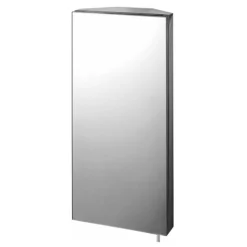 Euroshowers - Mirrored Corner Cabinet -Modern Bathroom Shop euroshowersmirroredcornercabinet15520l