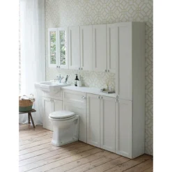 Burlington 60 2-Door Mirror Cabinet - Classic Grey