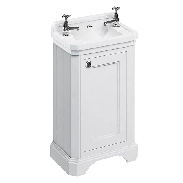 Burlington Freestanding Cloakroom Vanity Unit & Basin - Matt White 3 Burlington Freestanding Cloakroom Vanity Unit & Basin - Matt White