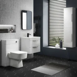 Monza Gloss White Back To Wall WC Unit W550 X D200mm -Modern Bathroom Shop fpa007 n d1